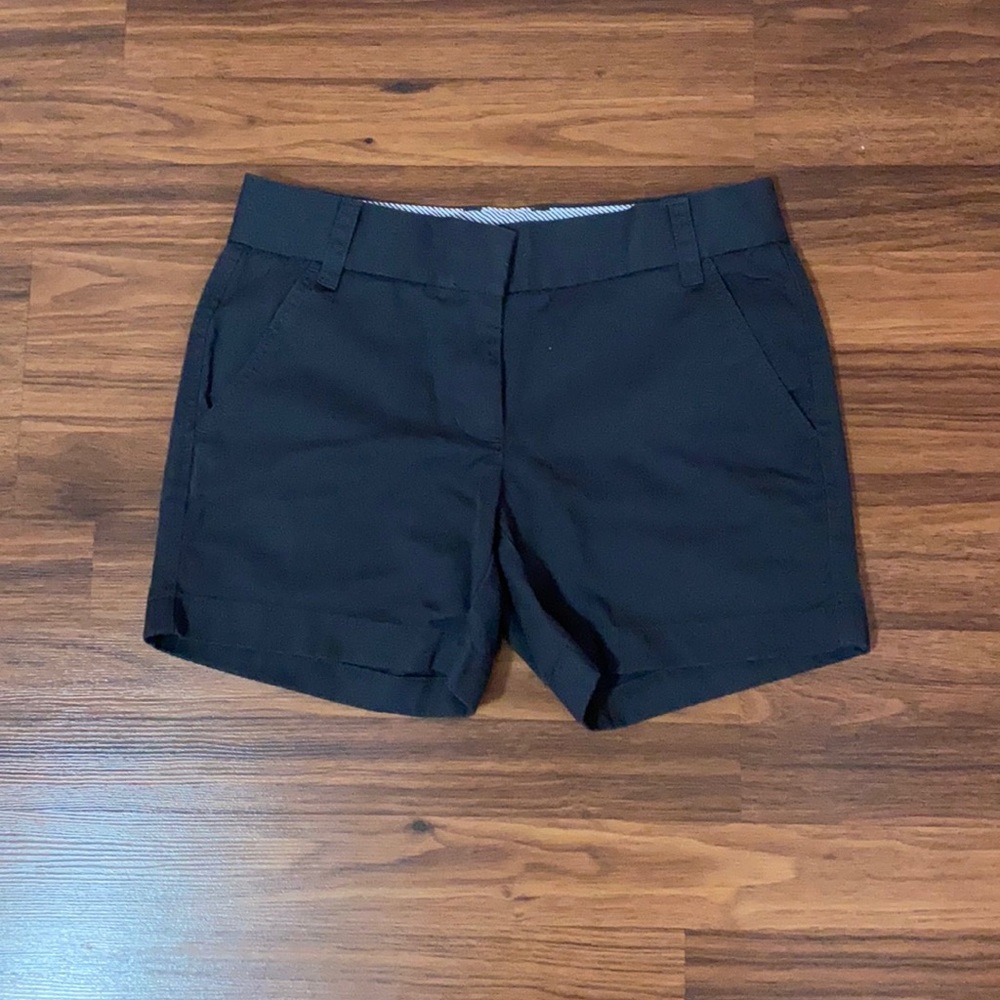 Black J. Crew Chino shorts